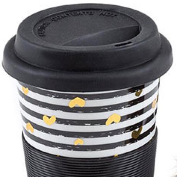 totes Accessories Totes Gold Hearts Travel Mug Earmuffs Gift Set